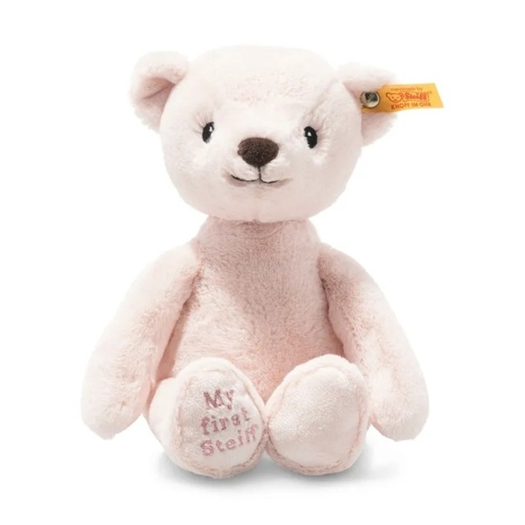 steiff Other - STEIFF My First Steiff Teddy Bear Pink 10” embroidered baby gift collectible